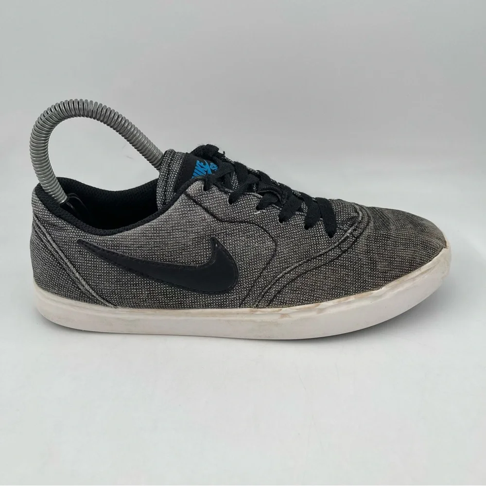 Nike Unisex Kids SB Black White Check Canvas Shoe Lace Up Sneaker - Size 5.5 Y